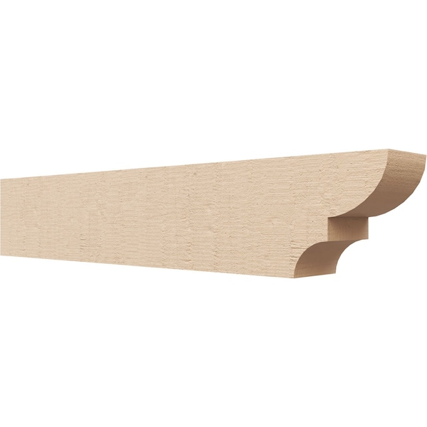 Ekena Millwork 4in. W x 6in. H x 32in. L Ridgewood Woodgrain TimberThane Rafter Tail, Primed Tan RFTUR04X06X32RIDRCPR - main